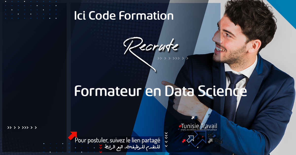 Formateur en Data Science - Ici Code Formation | Tunisie Travail