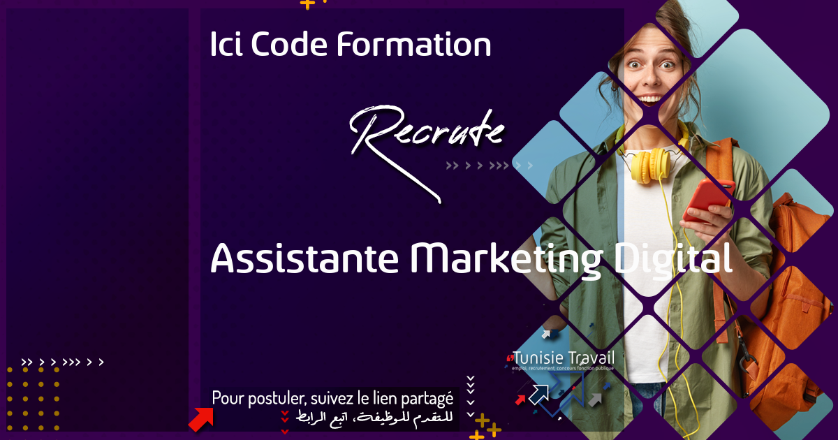 Assistante Marketing Digital - Ici Code Formation | Tunisie Travail