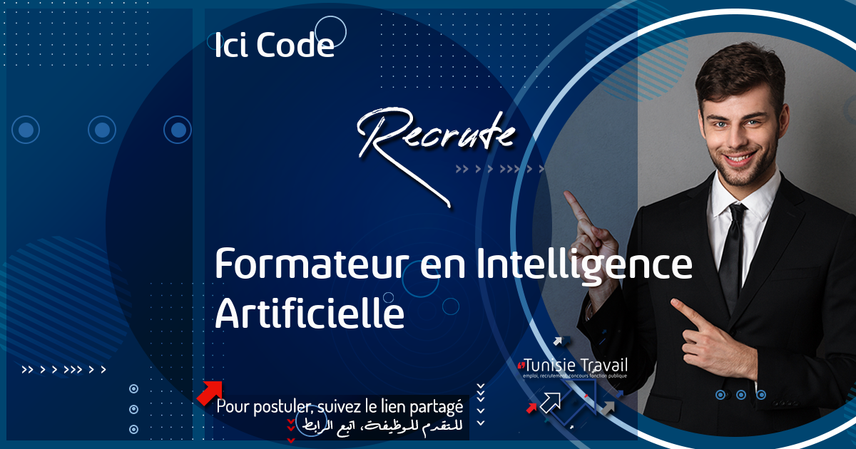 Formateur en Intelligence Artificielle - Ici Code | Tunisie Travail